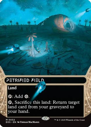 Petrified Field (0032) (Borderless)  [Edge of Eternities: Stellar Sights] Foil