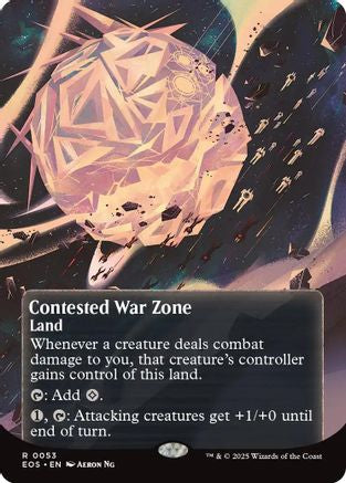 Contested War Zone (0053) (Borderless)  [Edge of Eternities: Stellar Sights] Foil