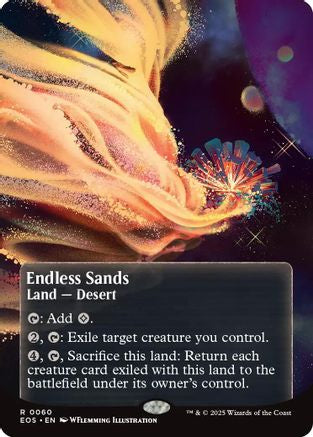 Endless Sands (0060) (Borderless)  [Edge of Eternities: Stellar Sights] Foil