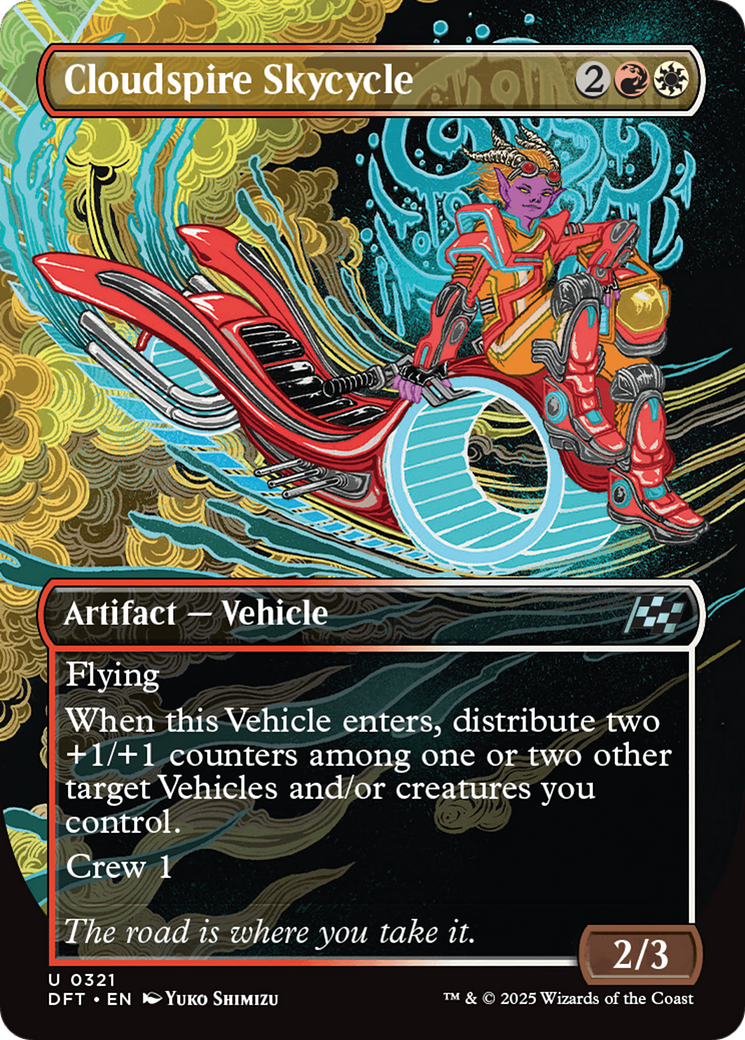 Cloudspire Skycycle (Borderless) [Aetherdrift] Foil