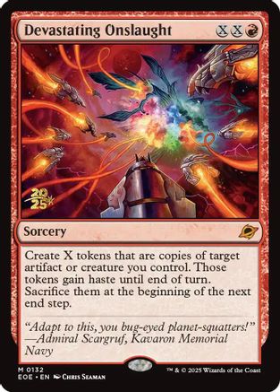 Devastating Onslaught  [Prerelease Cards] Foil