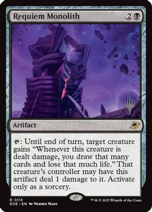 Requiem Monolith  [Promo Pack: Edge of Eternities] Foil