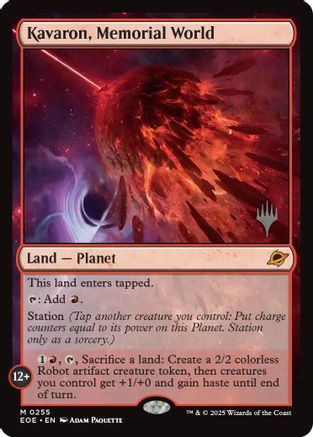 Kavaron, Memorial World  [Promo Pack: Edge of Eternities] Foil