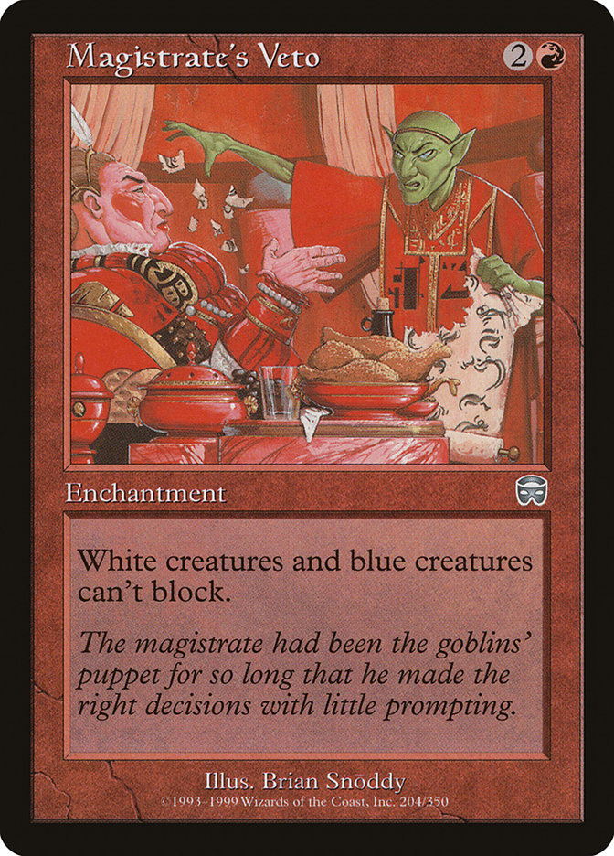 Magistrate's Veto [Mercadian Masques] Foil