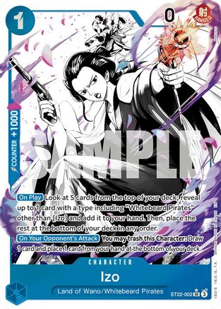 Izo (Parallel) (ST22-002) - [Starter Deck 22: Ace & Newgate] Foil