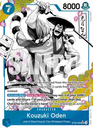 Kouzuki Oden (Parallel) (ST22-005) - [Starter Deck 22: Ace & Newgate] Foil