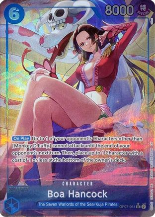 Boa Hancock (Seven Warlords of the Sea Binder Set) (Alternate Art) (OP07-051) - [One Piece Promotion Cards] Foil