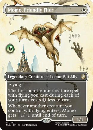 Momo, Friendly Flier (Borderless)  [Avatar: The Last Airbender]