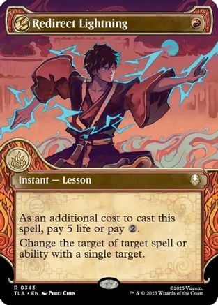 Redirect Lightning (Showcase)  [Avatar: The Last Airbender] Foil