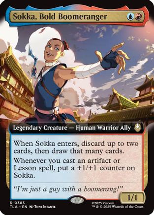 Sokka, Bold Boomeranger (Extended Art)  [Avatar: The Last Airbender] Foil