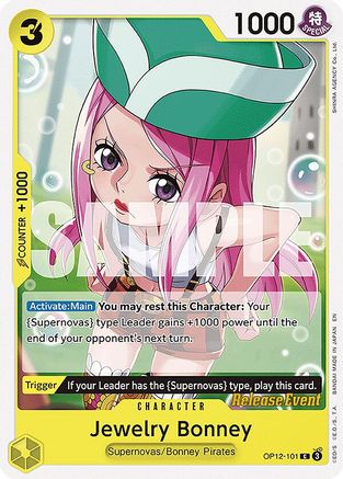 Jewelry Bonney (101) (OP12-101) - [Legacy of the Master Release Event Cards]