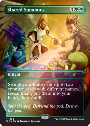 Shared Summons (Rainbow Foil)  [Secret Lair Drop Series] Foil
