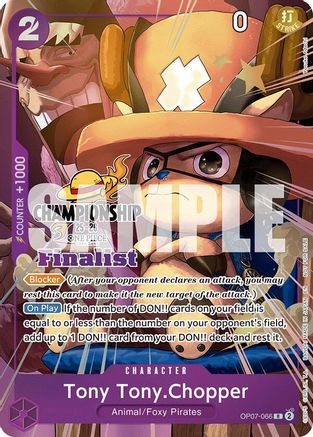Tony Tony.Chopper (CS 25-26 Finalist Card Set 1) (OP07-066) - [One Piece Promotion Cards] Foil
