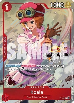 Koala (CS 25-26 Event Pack Finalist Ver.) (P-069) - [One Piece Promotion Cards] Foil