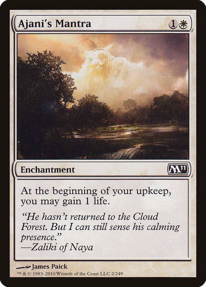 Ajani's Mantra [Magic 2011] Foil