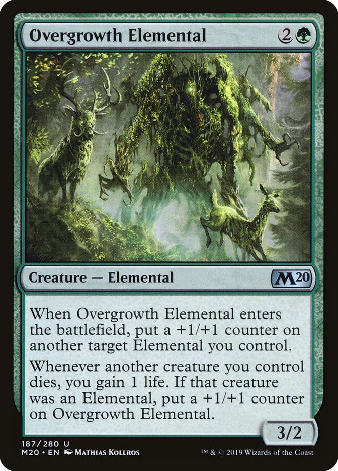 Overgrowth Elemental [Core Set 2020] Foil