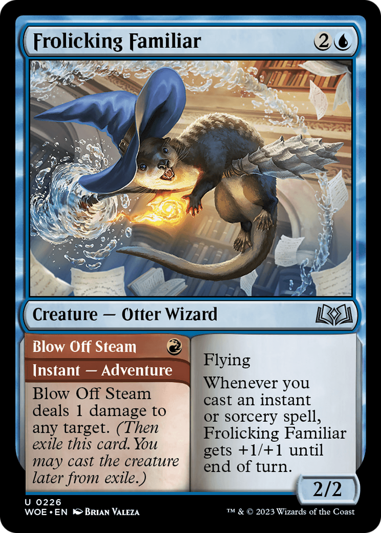 Frolicking Familiar // Blow Off Steam  [Wilds of Eldraine] Foil