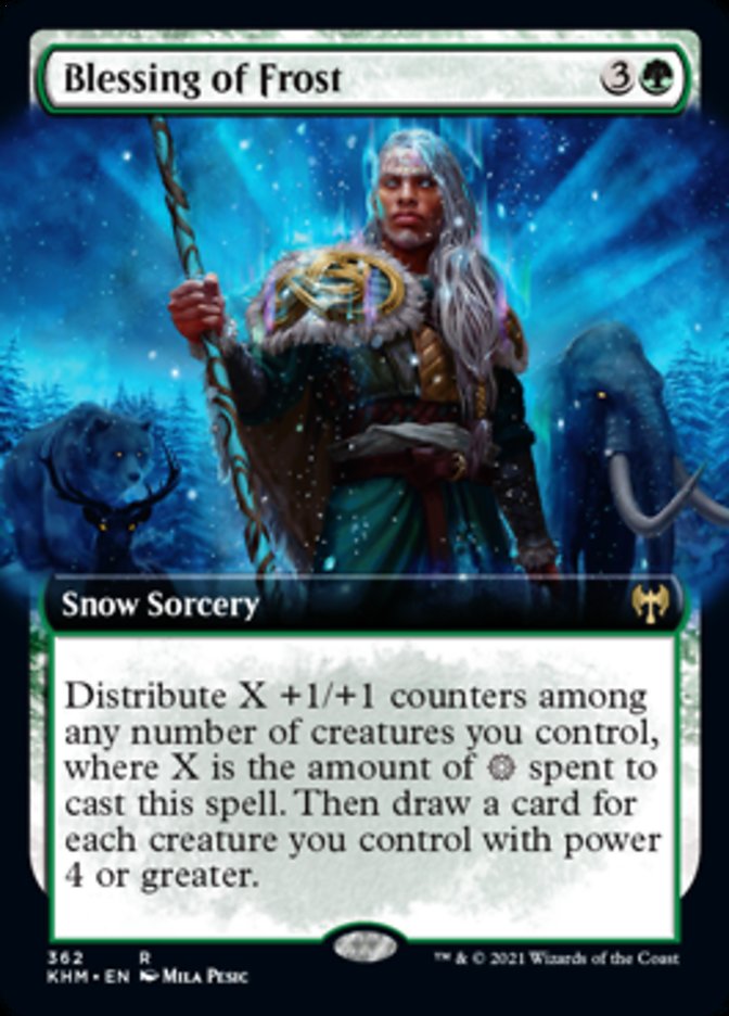 Blessing of Frost (Extended Art) [Kaldheim] Foil