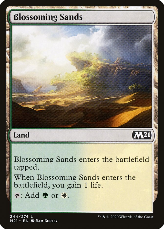 Blossoming Sands [Core Set 2021] Foil