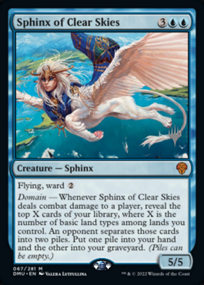 Sphinx of Clear Skies (Promo Pack) [Dominaria United Promos] Foil