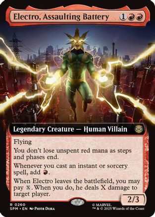 Electro, Assaulting Battery (Extended Art)  [Marvel's Spider-Man] Foil