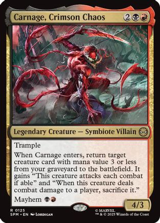 Carnage, Crimson Chaos  [Marvel's Spider-Man]