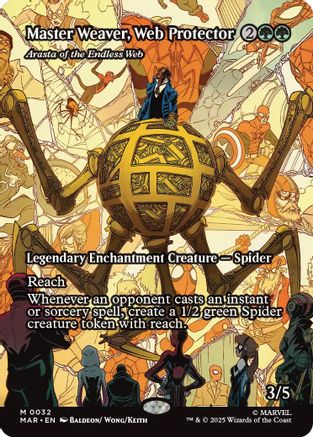 Master Weaver, Web Protector - Arasta of the Endless Web (Borderless)  [Marvel Eternal-Legal]