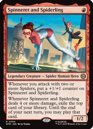 Spinneret and Spiderling  [Marvel's Spider-Man] Foil