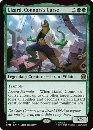 Lizard, Connors's Curse  [Marvel's Spider-Man] Foil