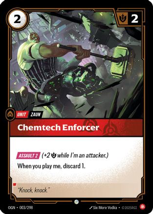Chemtech Enforcer (003/298) - Riftbound - [Origins] Foil