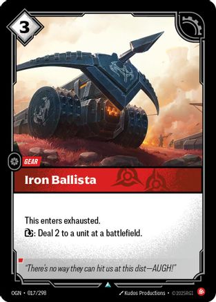 Iron Ballista (017/298) - Riftbound - [Origins]