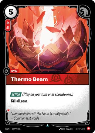 Thermo Beam (022/298) - Riftbound - [Origins] Foil
