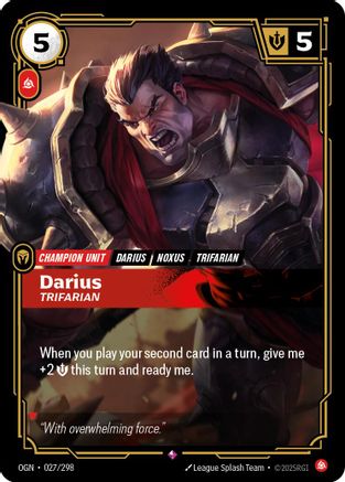 Darius - Trifarian (027/298) - Riftbound - [Origins] Foil