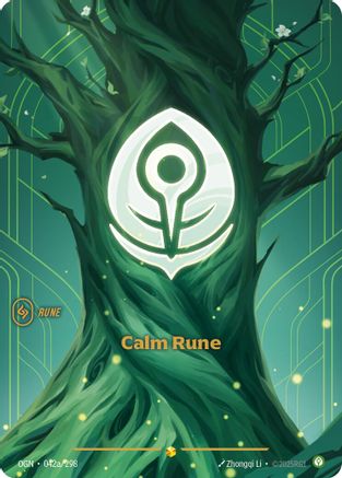 Calm Rune (Alternate Art) (042a/298) - Riftbound - [Origins] Foil
