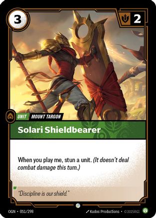 Solari Shieldbearer (051/298) - Riftbound - [Origins] Foil