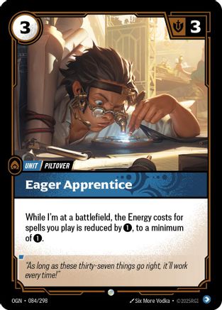 Eager Apprentice (084/298) - Riftbound - [Origins] Foil