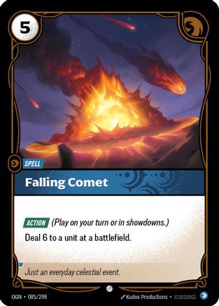 Falling Comet (085/298) - Riftbound - [Origins] Foil