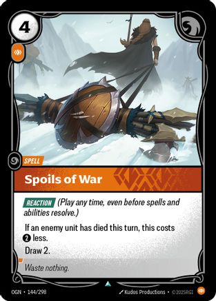 Spoils of War (144/298) - Riftbound - [Origins]