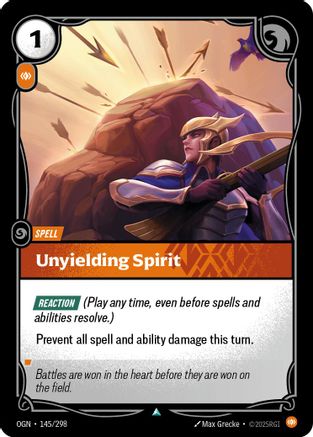 Unyielding Spirit (145/298) - Riftbound - [Origins] Foil