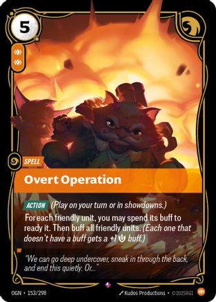 Overt Operation (153/298) - Riftbound - [Origins] Foil