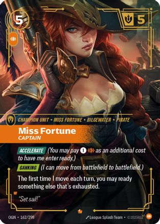 Miss Fortune - Captain (162/298) - Riftbound - [Origins] Foil