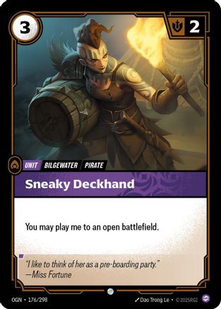 Sneaky Deckhand (176/298) - Riftbound - [Origins]