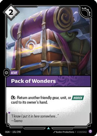 Pack of Wonders (181/298) - Riftbound - [Origins]