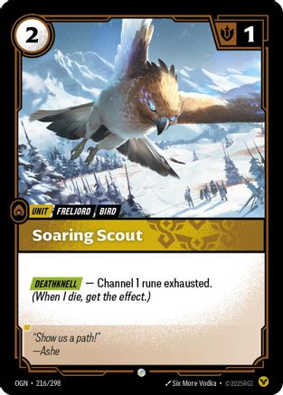Soaring Scout (216/298) - Riftbound - [Origins] Foil