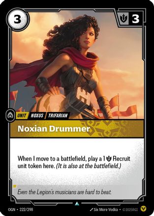 Noxian Drummer (222/298) - Riftbound - [Origins] Foil