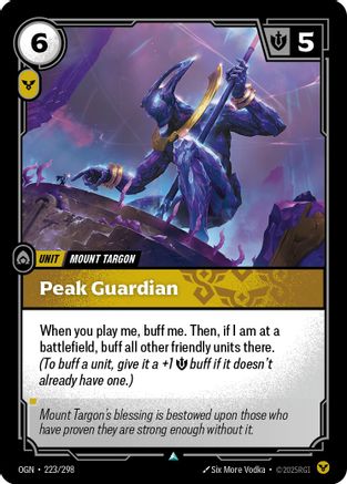 Peak Guardian (223/298) - Riftbound - [Origins] Foil