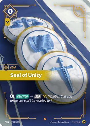 Seal of Unity (245/298) - Riftbound - [Origins] Foil