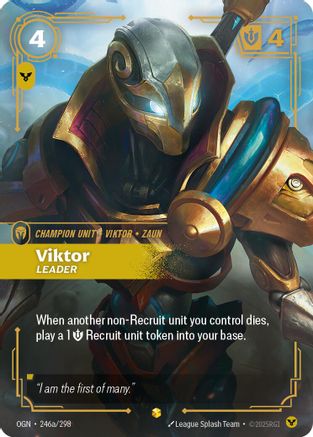 Viktor - Leader (Alternate Art) (246a/298) - Riftbound - [Origins] Foil
