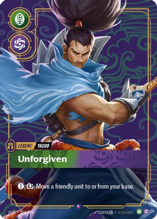 Yasuo - Unforgiven (259/298) - Riftbound - [Origins] Foil