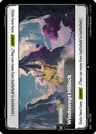 Windswept Hillock (297/298) - Riftbound - [Origins] Foil